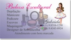 Cartão de Beleza Escultural