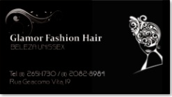 Cartão de Visita Cabelereiro Fashion Hair
